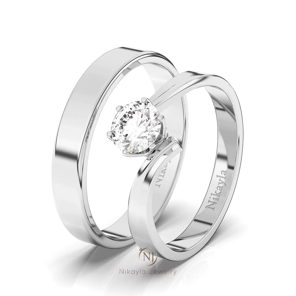 Cincin Perak Couple Cincin Nikah Murni Bersertifikat