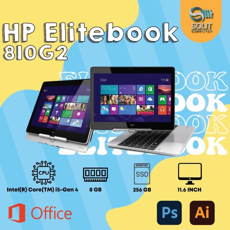 LAPTOP TOUCHSCREEN HP 810 G2 2IN1