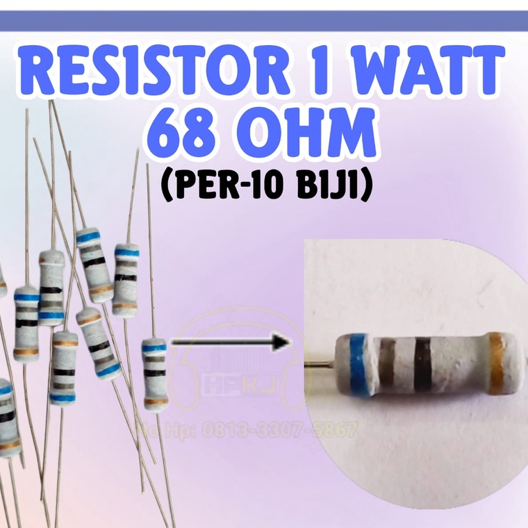 ( 40PCS ) RESISTOR 1 WATT 68 OHM 1watt 68 ohm R 1 watt 68ohm
