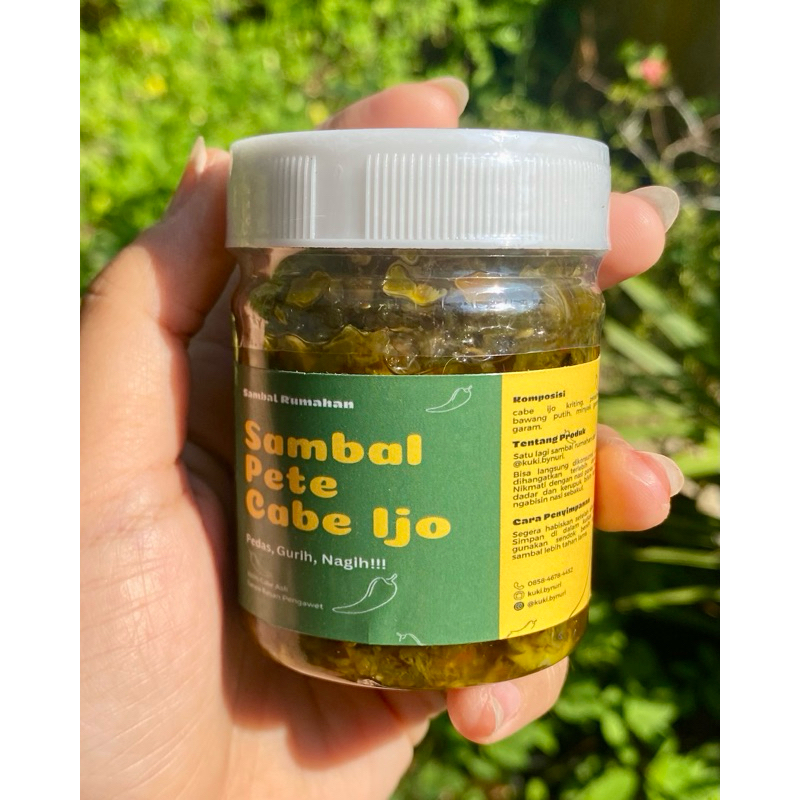 

SAMBAL PETE CABE IJO - sambal rumahan