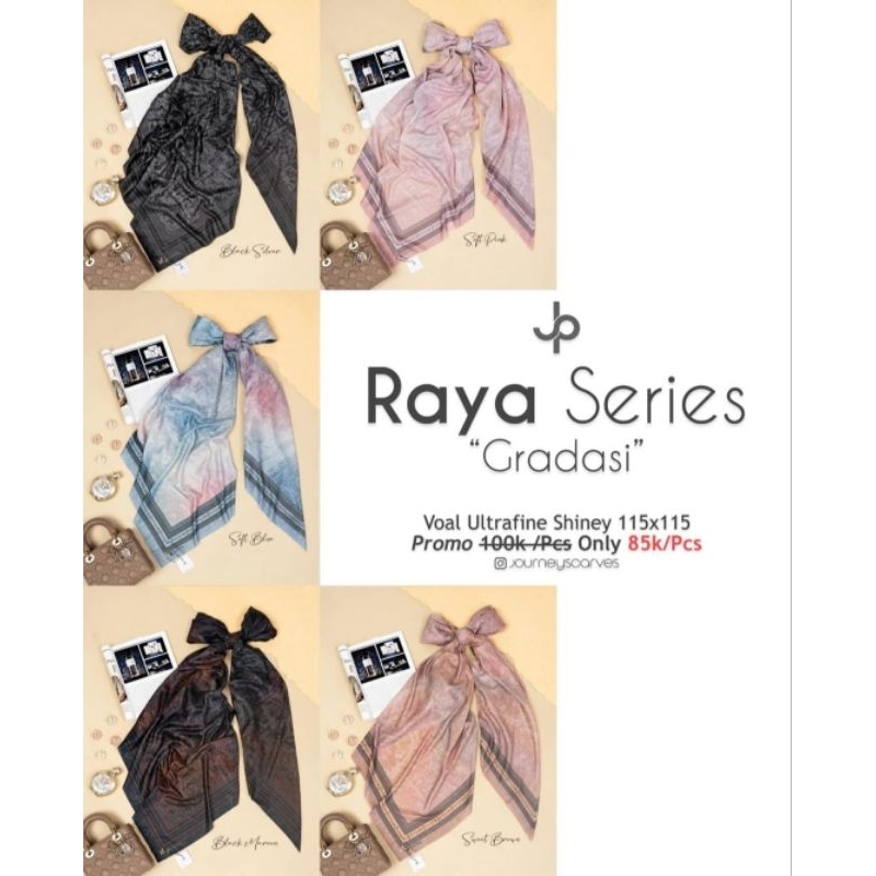 (COD) PROMO Scraft Hijab Premium RAYA Series by JOURNEY