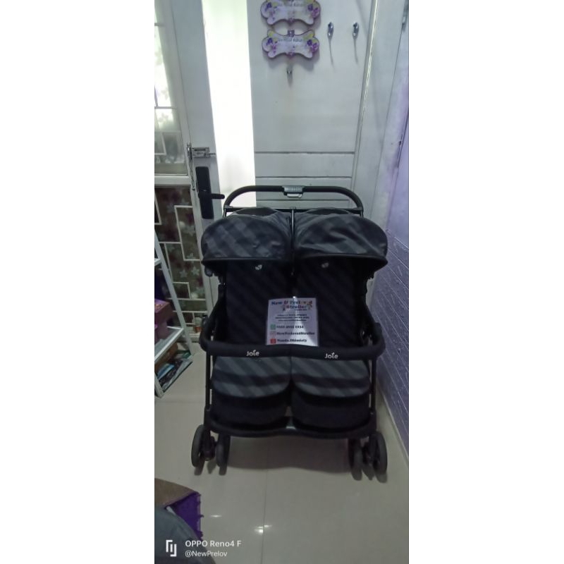 stroller joie twin aire hitam preloved