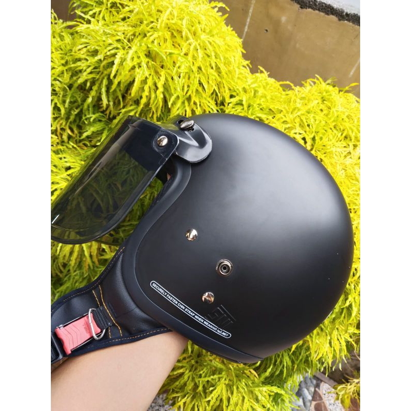 helm bogo warna hitam doff / helem wanita / helem pria