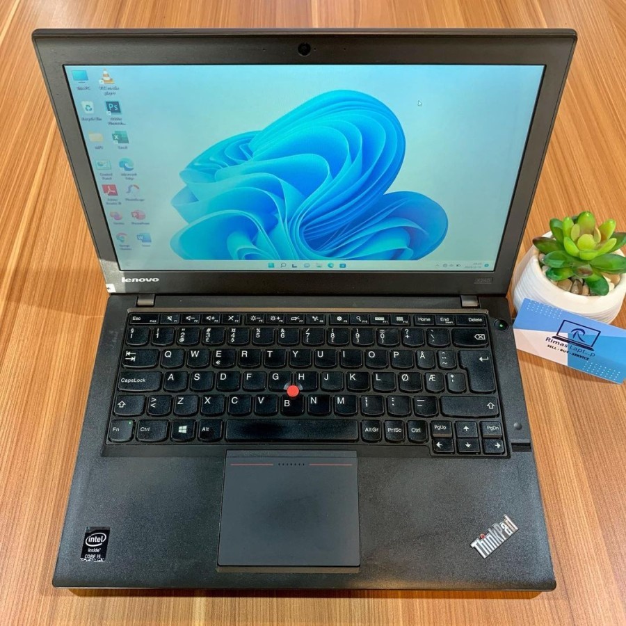 LAPTOP LENOVO THINKPAD X240 I5 GEN 4 RAM 4GB SSD 128GB | BEKAS SECOND