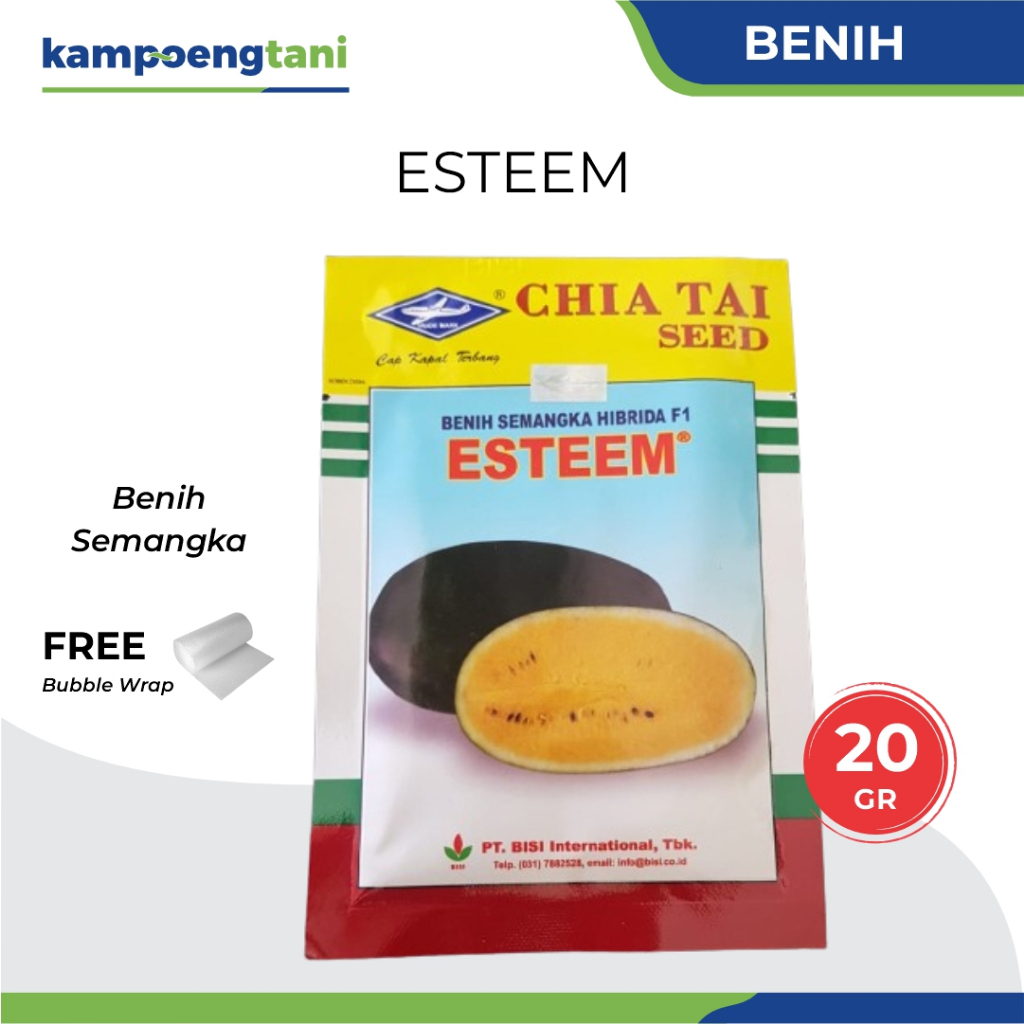 Kampoeng Tani - Benih Semangka Esteem 20 gram Bibit Semangka Inul Kuning BISI Cap Kapal Terbang