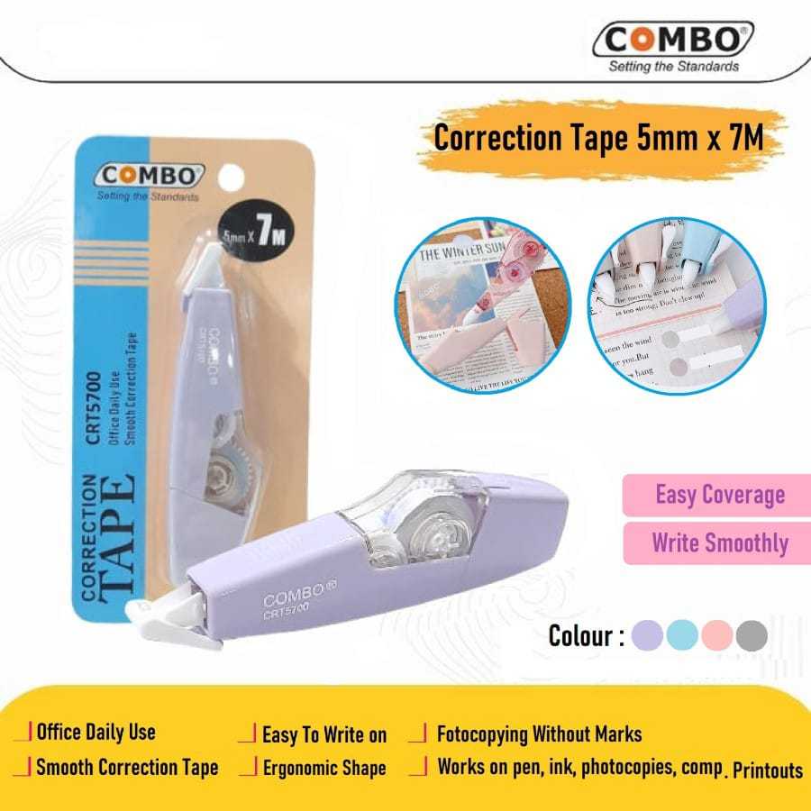 

Correction Tape 7 Meter Refillable / Tipex Kertas / Pita Koreksi C5700