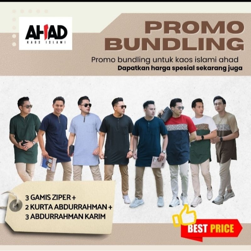 PROMO BUNLING [ Kaos gamis Zipper | kaos Kurta Abdurrahman | kaos Kurta Ahad | kaos kurta Karim ]