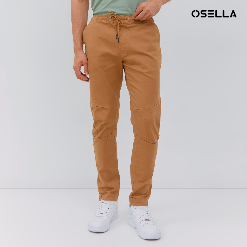 Osella Relaxed Waist Half Jogger Pants With Adjustable Drawstring 20874002 | Celana Panjang Pria