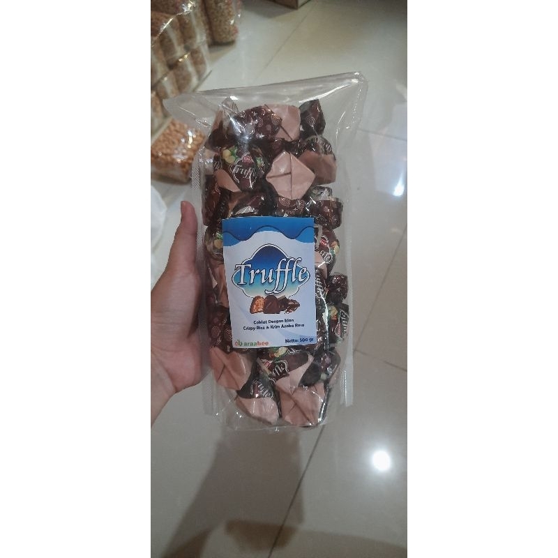 

truffle coklat almond