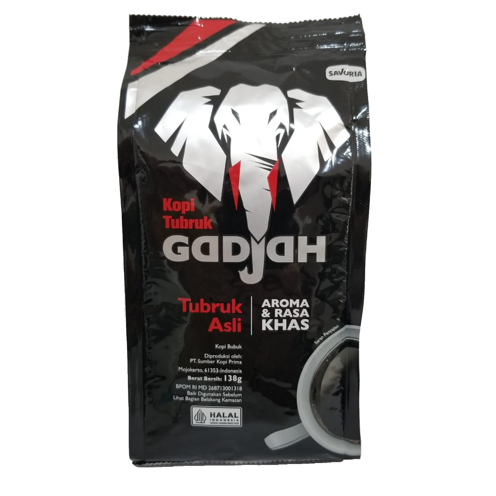 

Kopi Tubruk Gadjah asli Pouch 138g