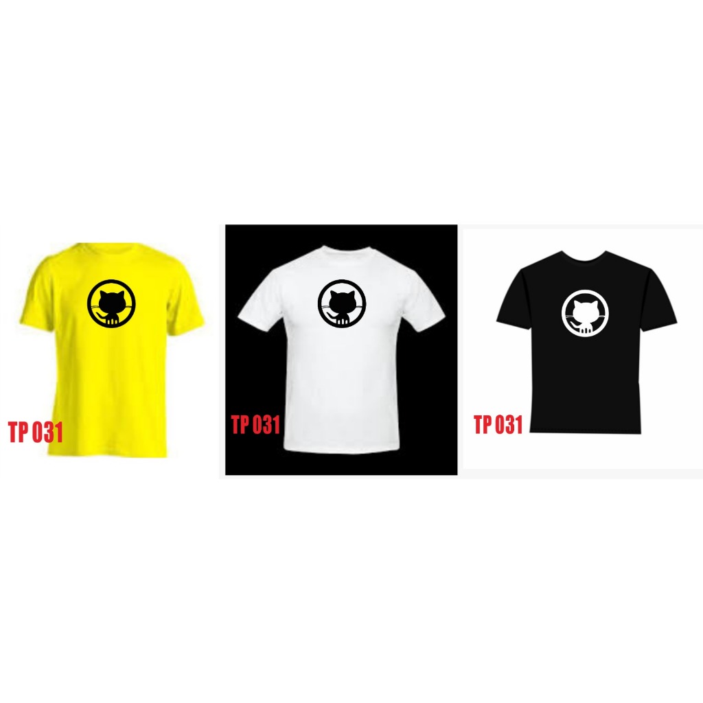 Kaos Distro gambar kucing