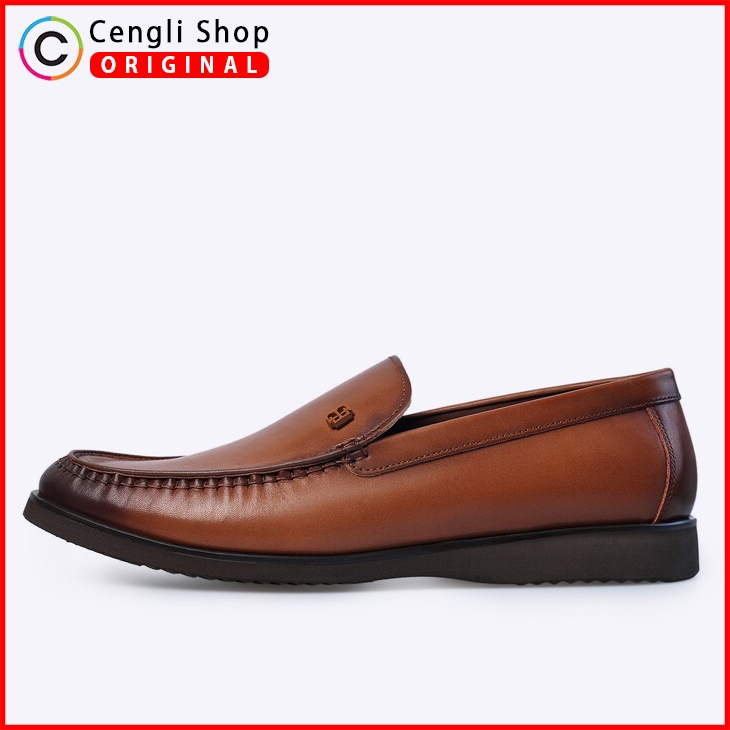 EVERBEST EM43 SEPATU PRIA KULIT KERJA KANTOR BRANDED ORIGINAL COKLAT