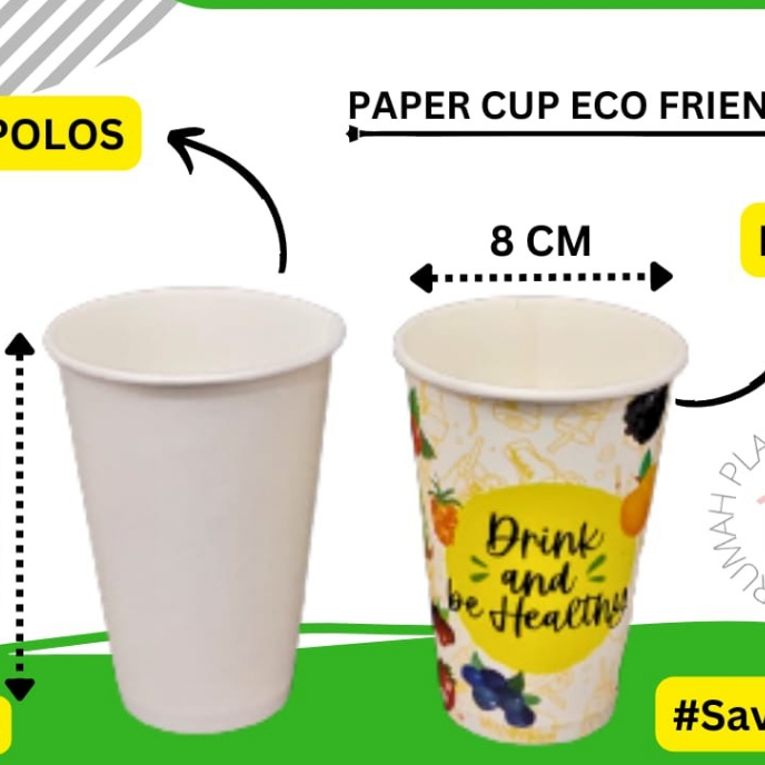 

Ukf5Pc6F4H (Kuliner.Kita) ( Isi 50 Pcs) Paper Cup 12Oz / Gelas Kopi Kertas-Polos 12 Oz (Tanpa Tutup)