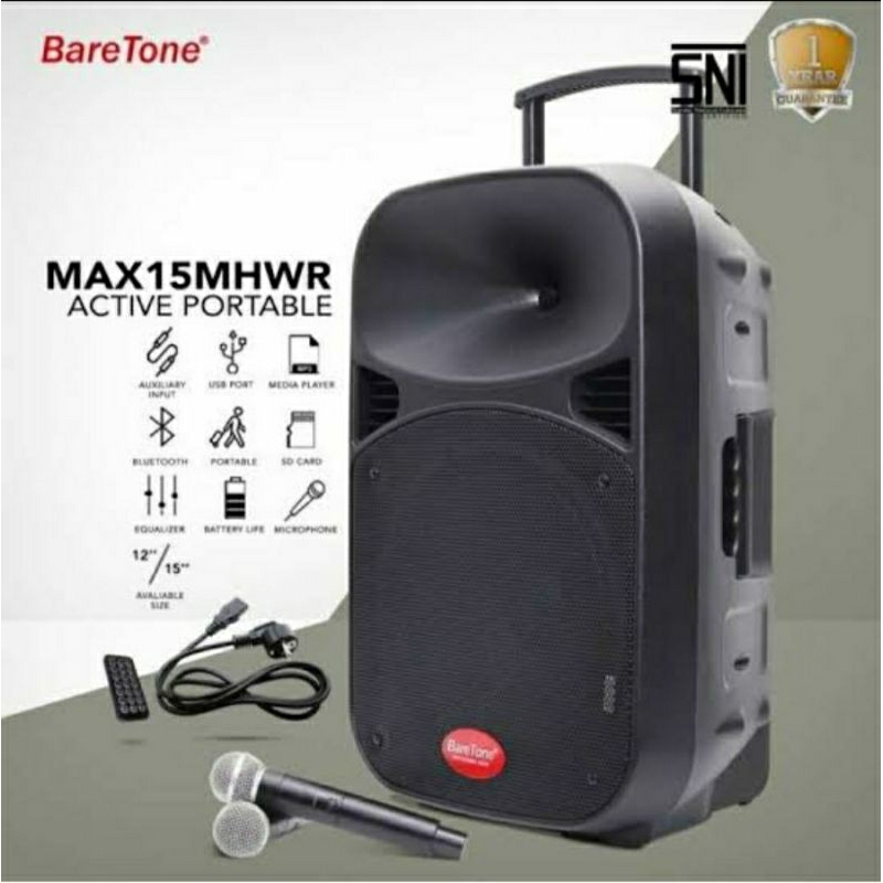 SPEAKER BARETONE 15 INCH MAX15MHWR SPEAKER BARETONE