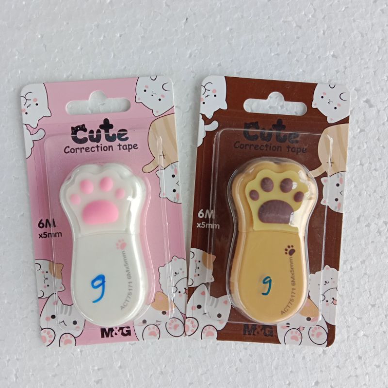 

KF | M&G Cute Cats Paw Correction tape 6M×5mm (ACT75171) - SATUAN