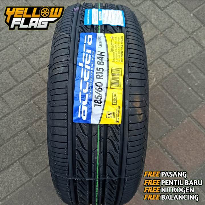 Ban Mobil Accelera Eco Plush Ring 15 Untuk ban standar yaris bakpau ukuran 185 60 r15 tubeless