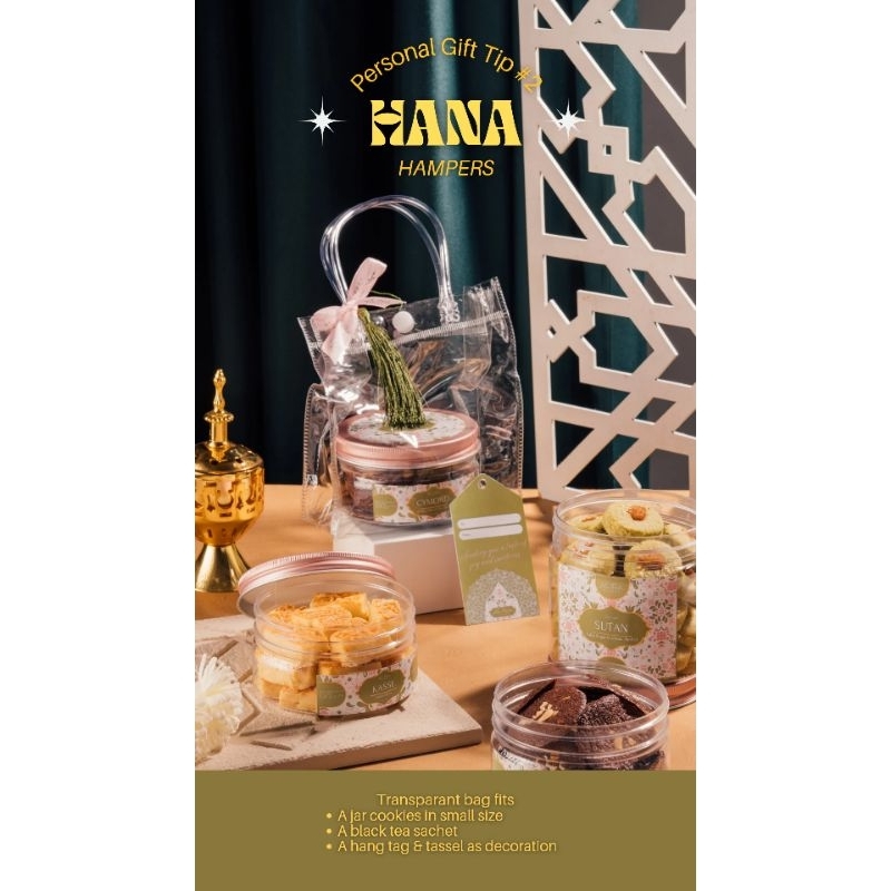 

Hana Hampers Kue Kering Jar Parcel Lebaran Eid Ramadan Cookies Paket Box Personal Gift Souvenir
