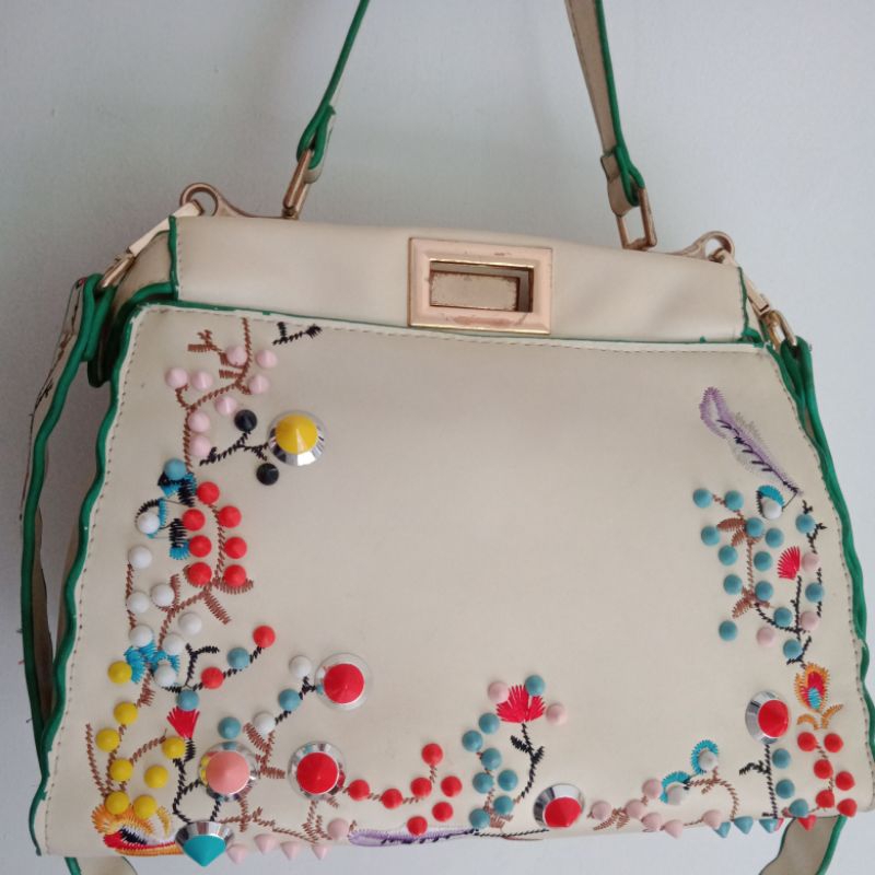 Tas cantik ala Fendi no brand Preloved /pl