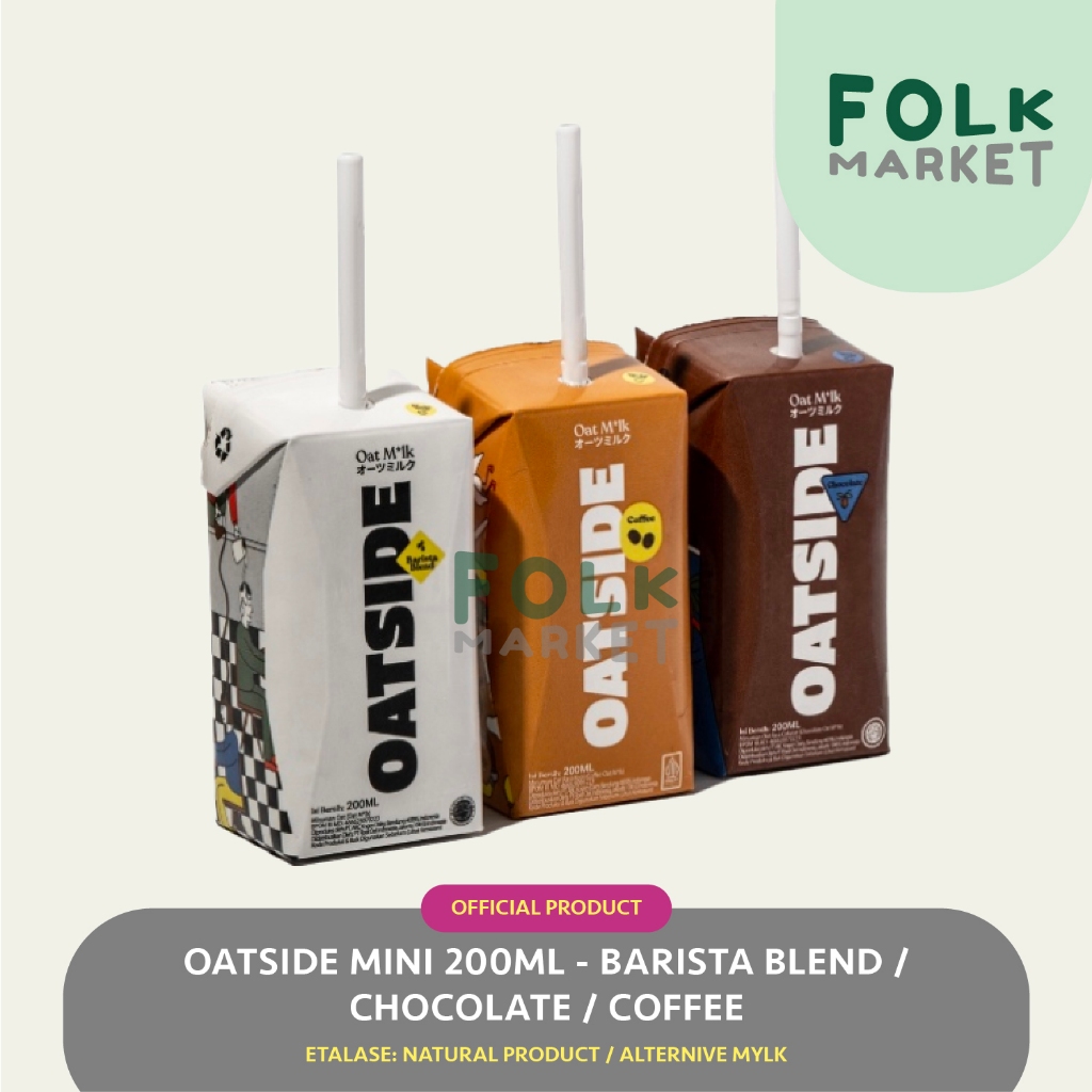 

OATSIDE Mini Oat Milk 200ml - Barista Blend / Choco / Coffee / Kopi