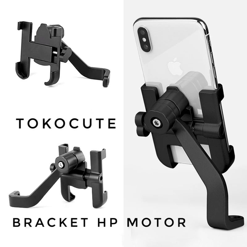 Bracket HP Motor, Holder HP Motor Besi, Stand Holder HP Motor Besi, Holder HP Ojol, Braket HP Besi