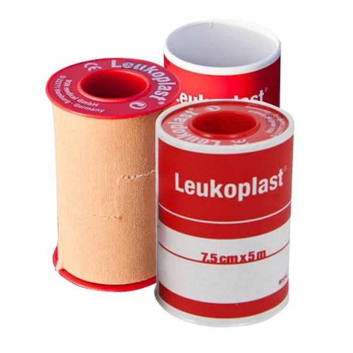 LEUKOPLAST Rol 7,5cm x 4,5M / Plester Kain Coklat / Leukoplast 7,5 CM x 4,5 m
