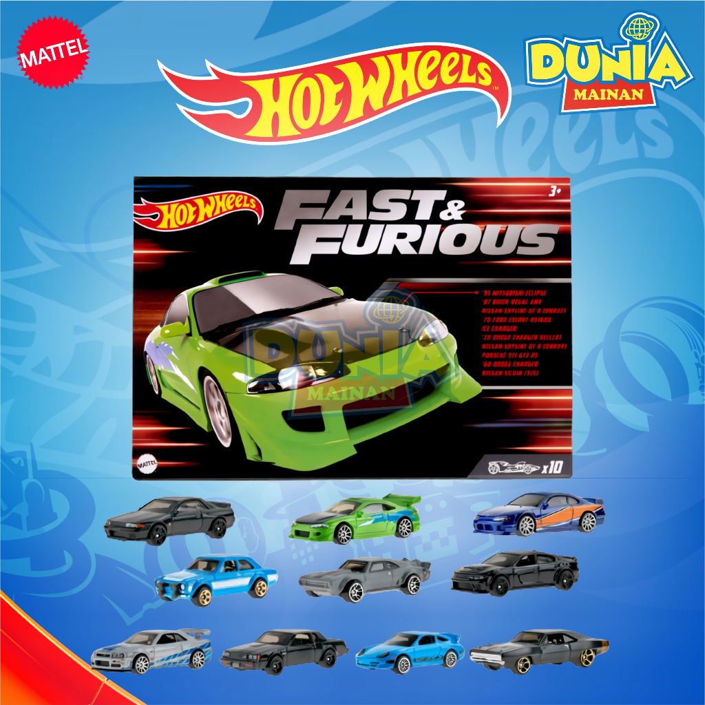 Hot Wheels Fast & Furious | 95 Mitsubishi Eclipse | 87 Buick Regal GNX | 70 Ford Escort RS1600 | Ice