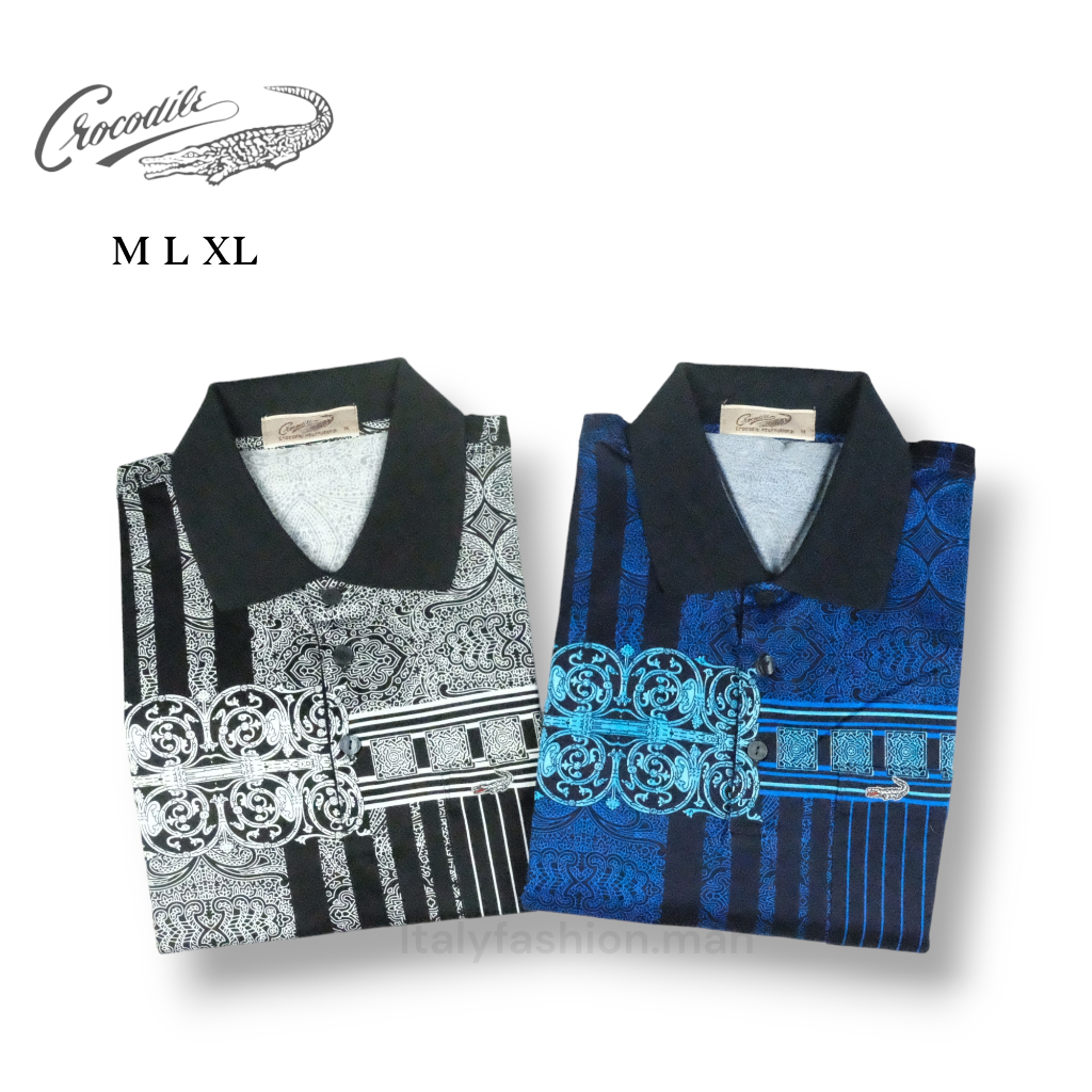 CROCODILE Kaos Polo Platinum Stretch Original Pria 1824