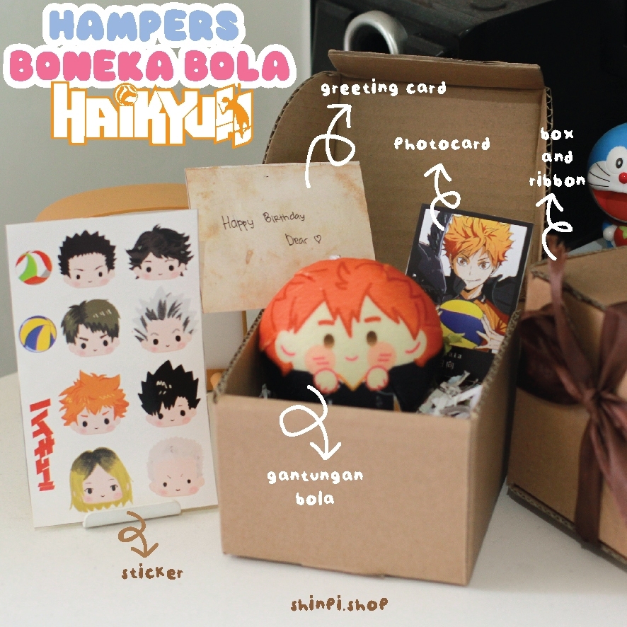 Hampers Gantungan Bola Boneka Haikyuu Anime Wibu Cosplayer