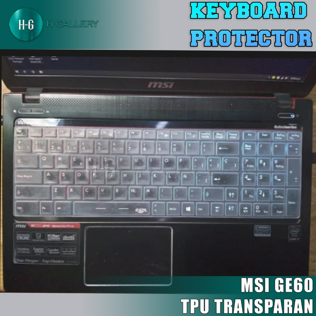 MSI GT60/GE60/GX60/GT70/GT780(DX)/GP60/GX70/GE70 KEYBOARD PROTECTOR *S