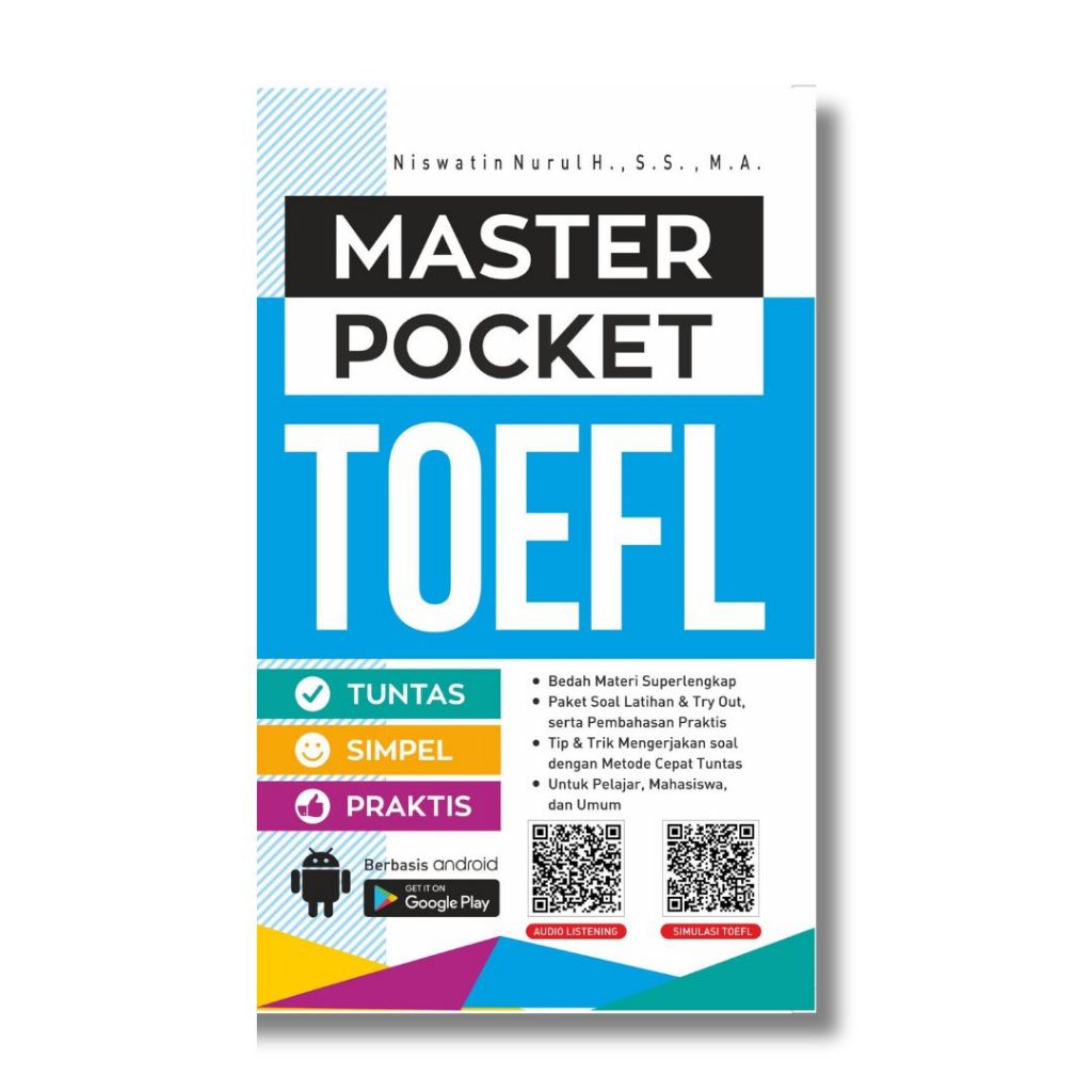 KAMUS : Master Pocket TOEFL / Buku TOEFL / Master TOEFL / Buku Bahasa Inggris / Buku Bahasa