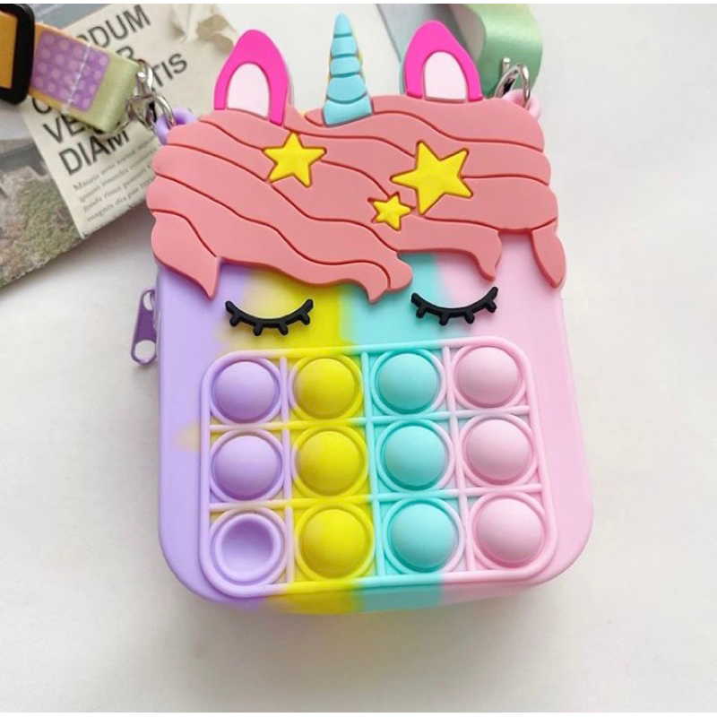 TAS POP IT ANAK | TAS TERAPI SENSORI ANAK | TAS LEBARAN ANAK | TAS POP IT LUCU | TAS SELEMPANG MINI 