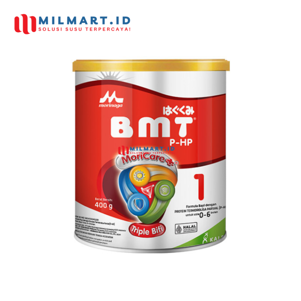 MORINAGA BMT PHP 400 G SUSU FORMULA BAYI SUSU KALENG 0-6 BLN