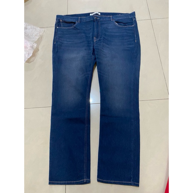 xpress jeans celana panjang blue jeans laki-laki pria size40 jumbo size 40 cowo celana panjang blue 
