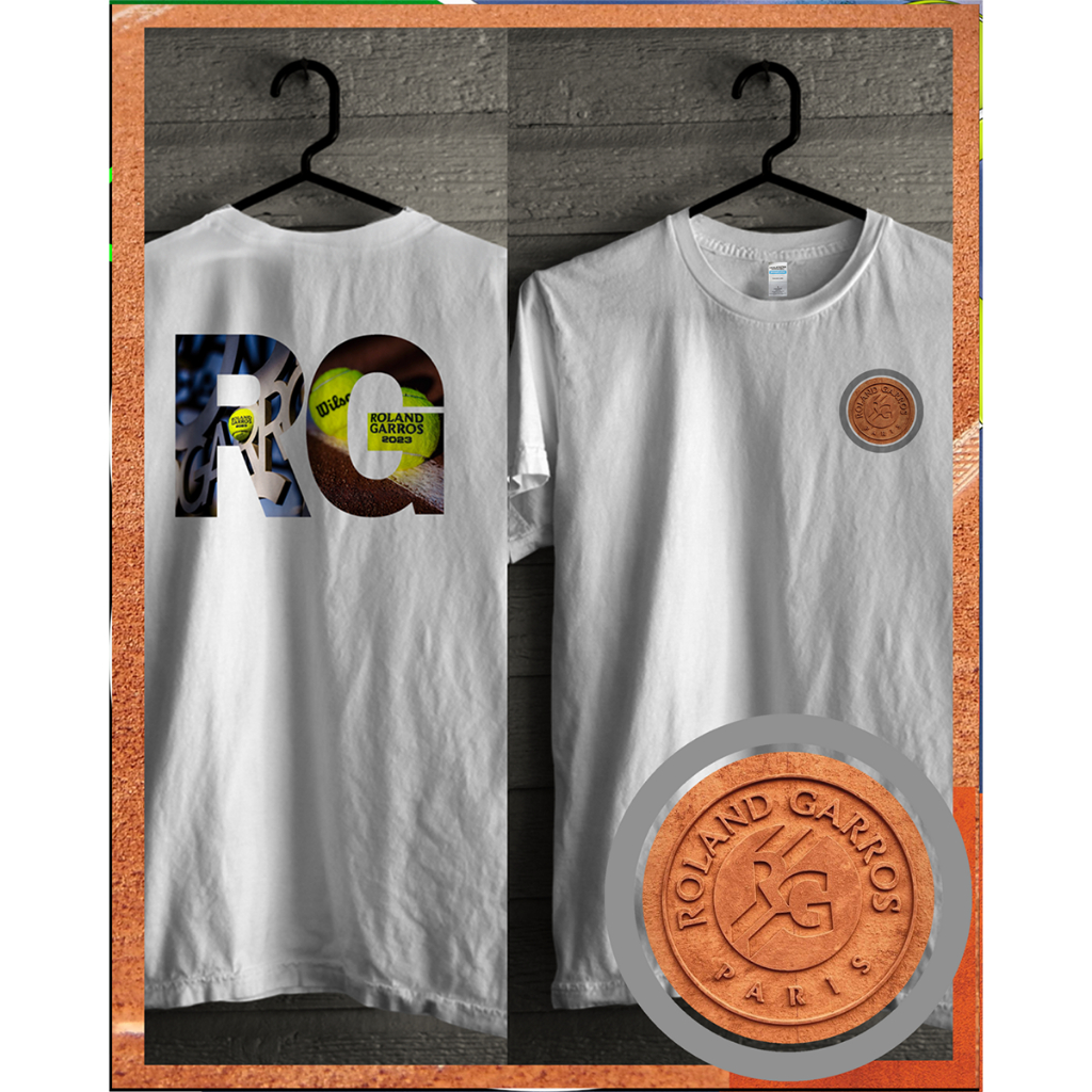 Kaos Tennis Wilson Roland Garros TShirt Tennis Kaos Tenis Wilson TShirt Tenis Baju Pria Distro Baju 