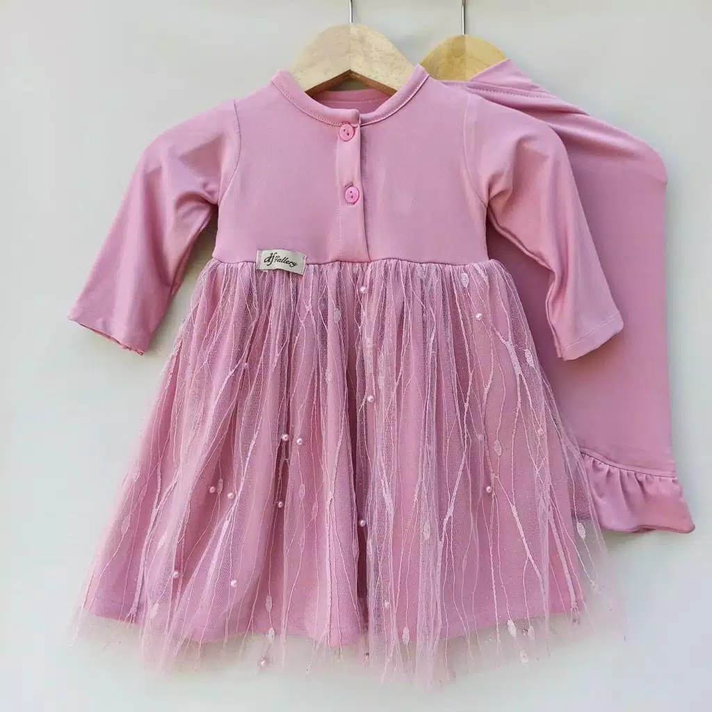 Gamis anak perempuan AZIEL SYAR'I KIDS / Gamis Anak Termurah / Aziel Syar'i Kids / Baju Gamis anak S