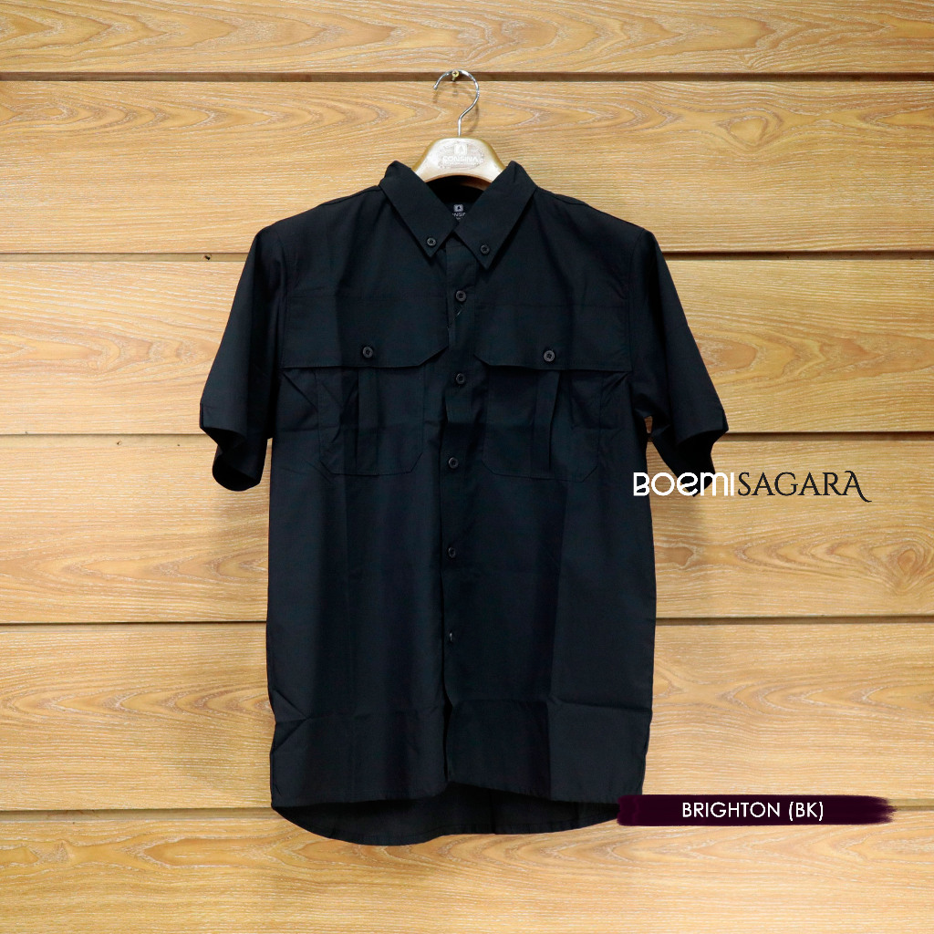 KEMEJA CONSINA BRIGHTON - KEMEJA LAPANGAN PDL PDH - KEMEJA OUTDOOR - HITAM