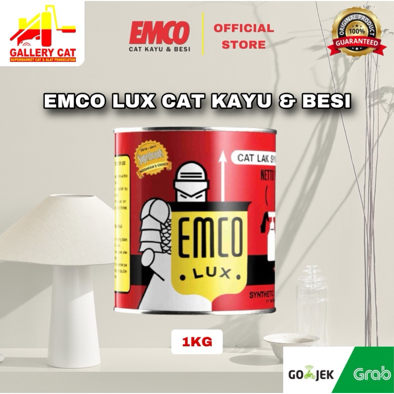 TERMURAH Emco Lux Cat Kayu &amp; Besi 1kg - Ready semua warna
