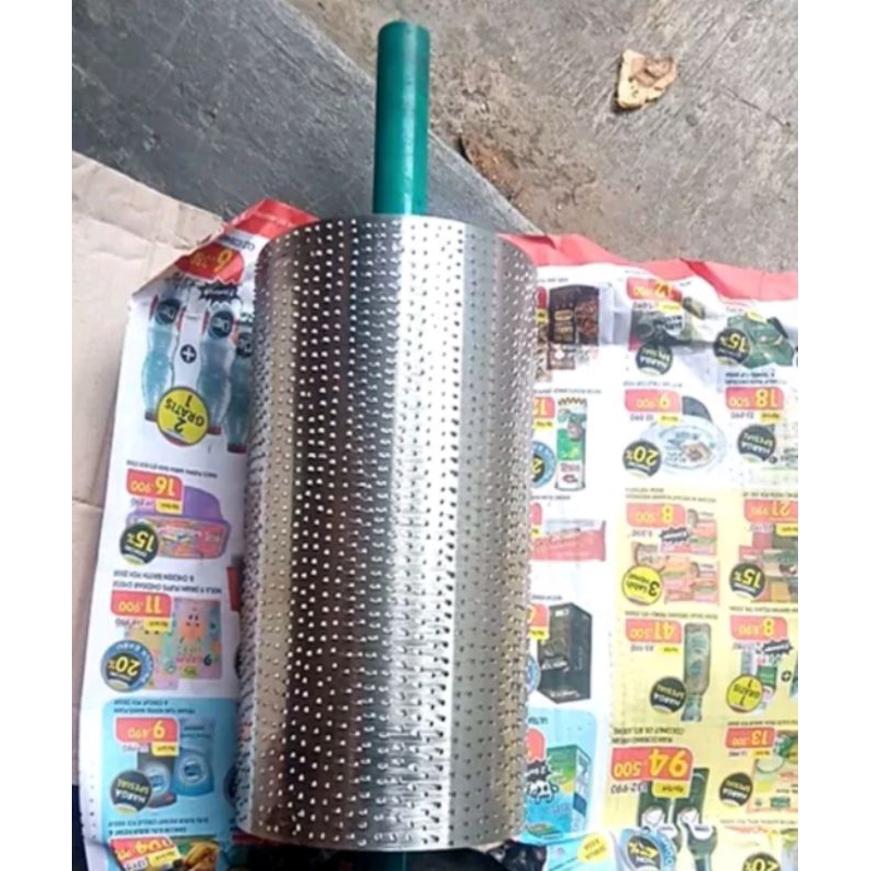 RoLL parut kelapa besar as 17 (3.5") dan 20 (4") bahan monel (tidak cepat tumpul), Mata Halus / Mata