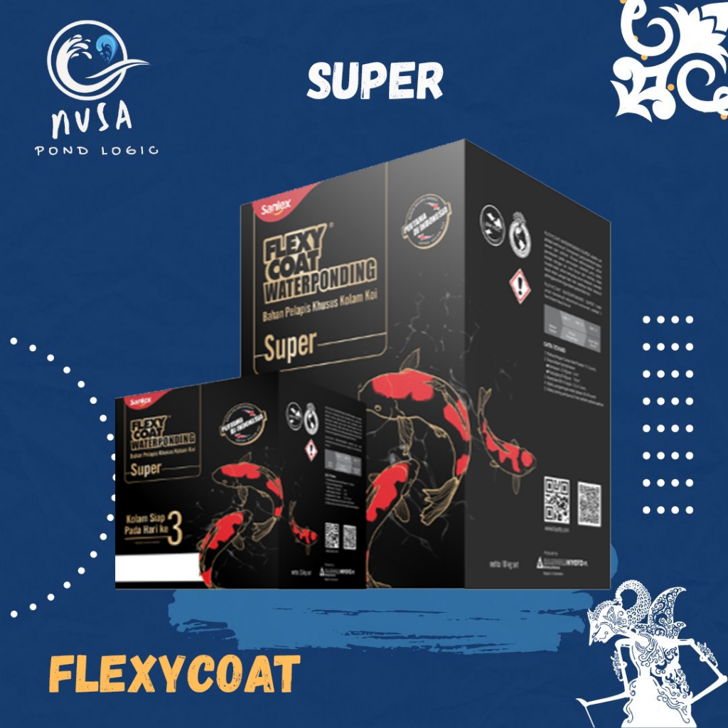 Cat Kolam Koi Ikan Anti Bocor Flexycoat Water Pond Cat Pelapis 10 Kg