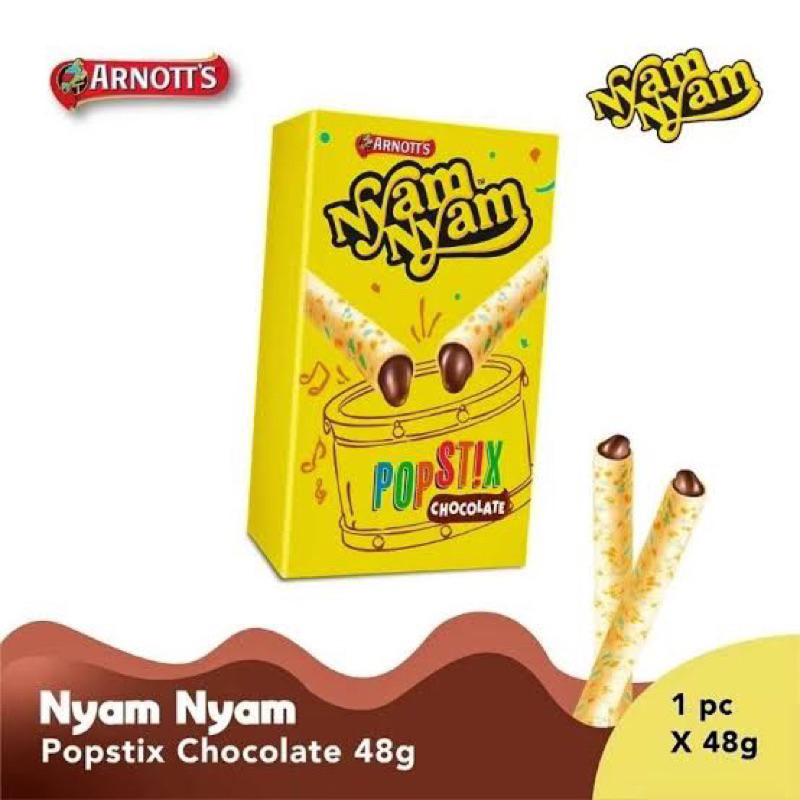 

nyam nyam pop stick cokelat - nyam nyam pop stix - nyamnyam popstix