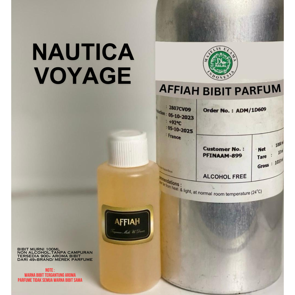 BIBIT PARFUM PRIA TAHAN LAMA 24 JAM NAUTICA VOYAGE 100ml ORIGINAL REPACK