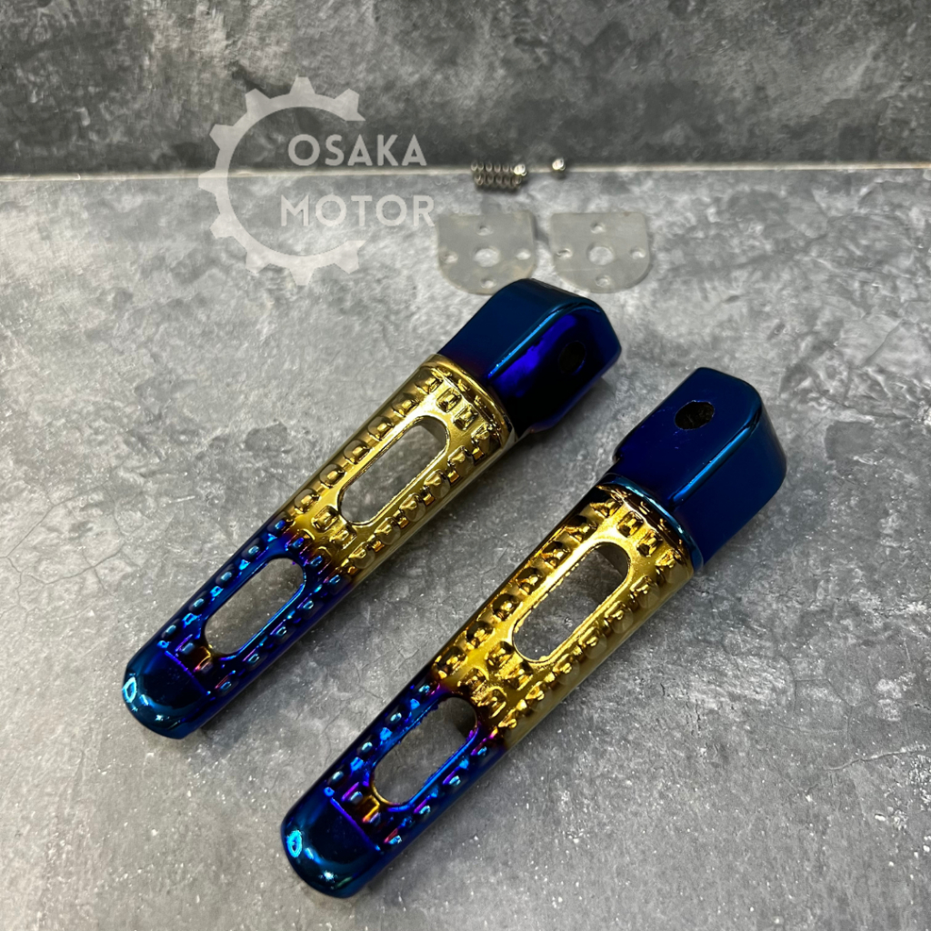 Footstep Belakang TWOTONE Full cnc Universal Honda dan Yamaha Pijakan Kaki Two Tone 2 Tone Universal