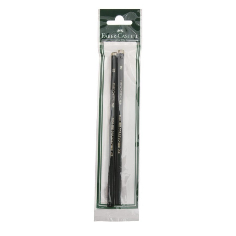 

FABER-CASTELL Pensil 2B 2 pcs | FABER-CASTELL Pencil Eraser 2 pcs