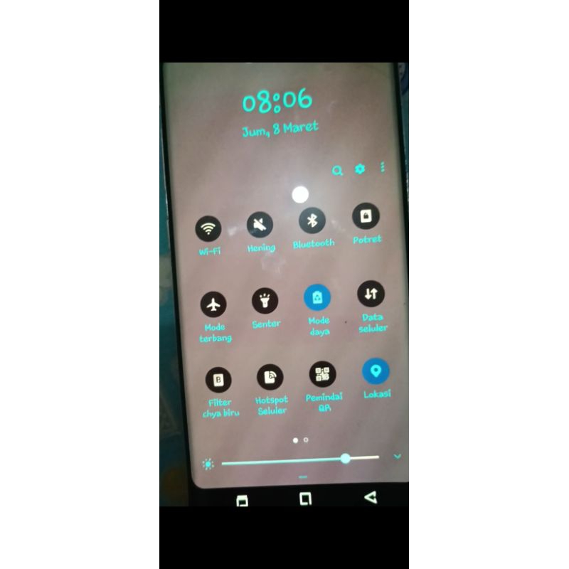 LCD bekas samsung note 8 + Frame