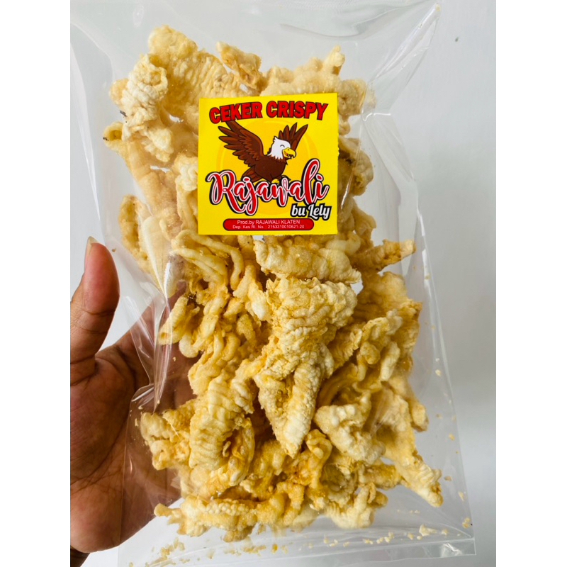 

Piscoklegit_ 250Gr Keripik Kulit Cakar Tanpa Tulang Tanpa Tepung Rajawli Bu Lely / Rambak Cakar /