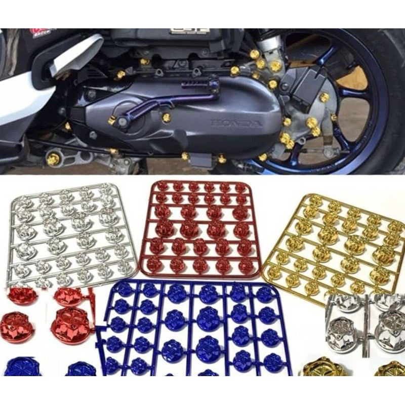 COVER BAUT VARIASI TUTUP KEPALA BAUT VARIASI UKURAN 8 10 12 14 Tebal Tidak muda Pecah