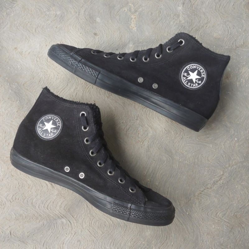 converse ct hi leather suede fullblack size 44