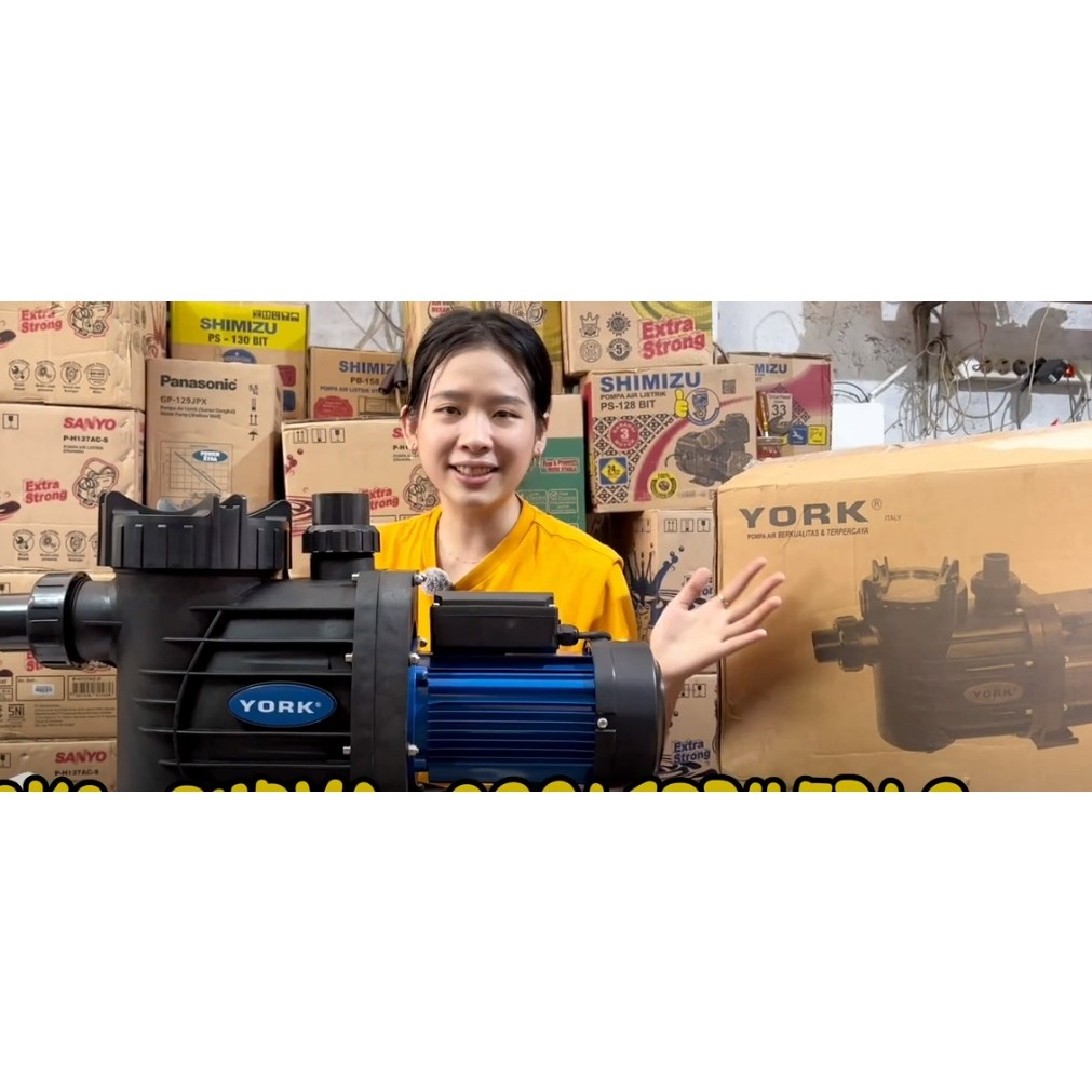 Pompa Kolam Renang York Swim 1/2 HP 3/4 HP 1 HP - 370 watt 500 watt 750 watt YORK SWIM 370 YORK SWIM