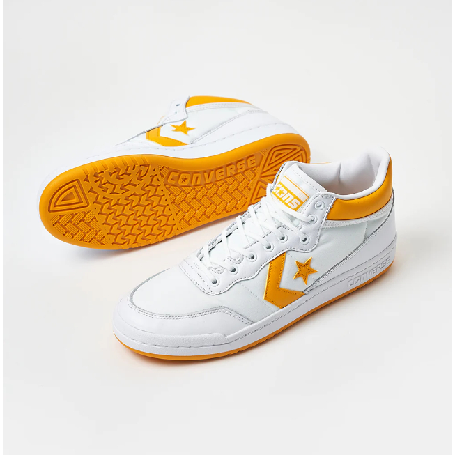 Converse CONS Fastbreak Fast Break Pro 80s Skate Leather CX White Yellow
