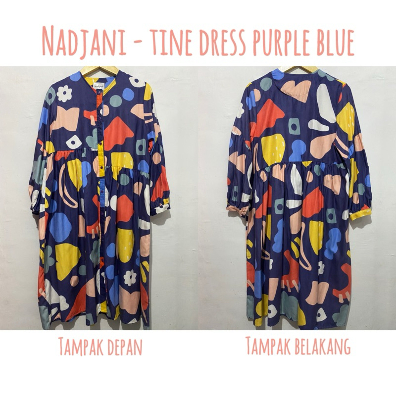 Nadjani - Tine Dress Purple Blue